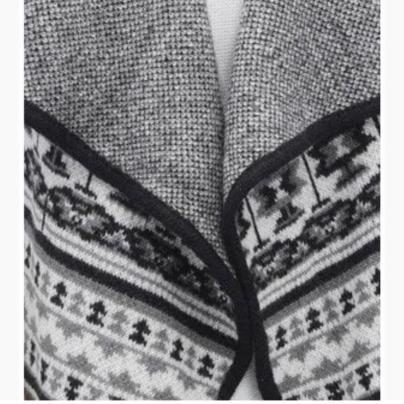 Splendid Open Front Long Line Waterfall Cardigan Sweater Vest - Picture 4 of 15